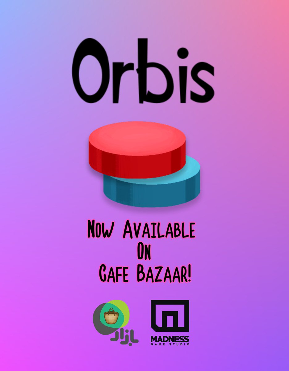 MadnessStudio's tweet photo. Now #Orbis is available on Cafe Bazaar!

You can download it by clicking on the link.

Hope you enjoy!

https://t.co/HThCH1yei5

#indiegames #IndieGameDev #MadnessGameStudio #Orbis
#CasualGame  #MobileGame #gamedev https://t.co/2hzS2yjK45