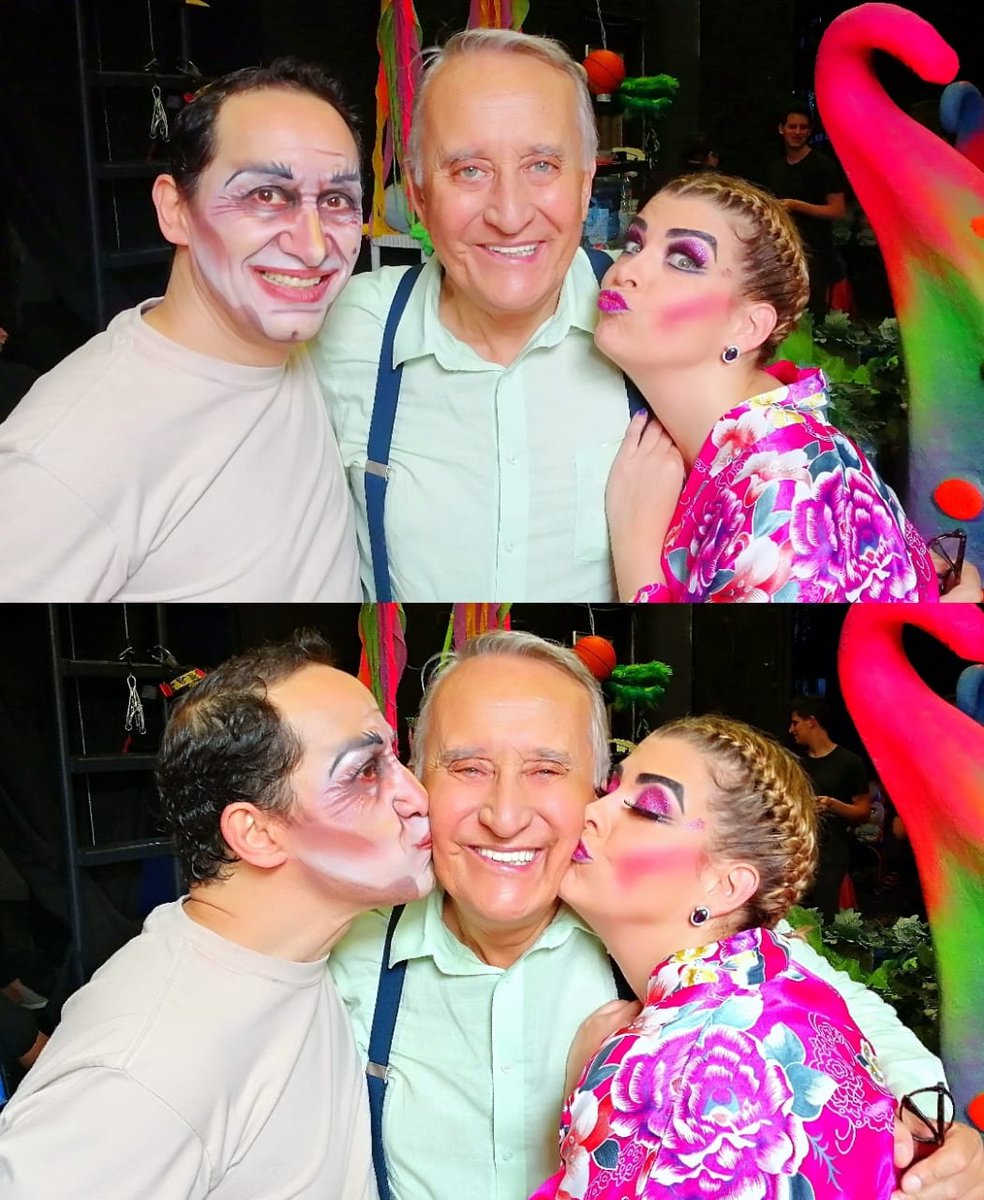 PatoCastillofic's tweet photo. Afortunado y emotivo encuentro con los dos protagonistas de la obra #DistrollerElMiusikul #Lisset y #Lenny gracias por recibirme con tanto cariño, que indudablemente es correspondido al mil % los quiero!!!! @Lisset_oficial @LennyZundel #ForoChapultepec https://t.co/l8oWUFHJRG