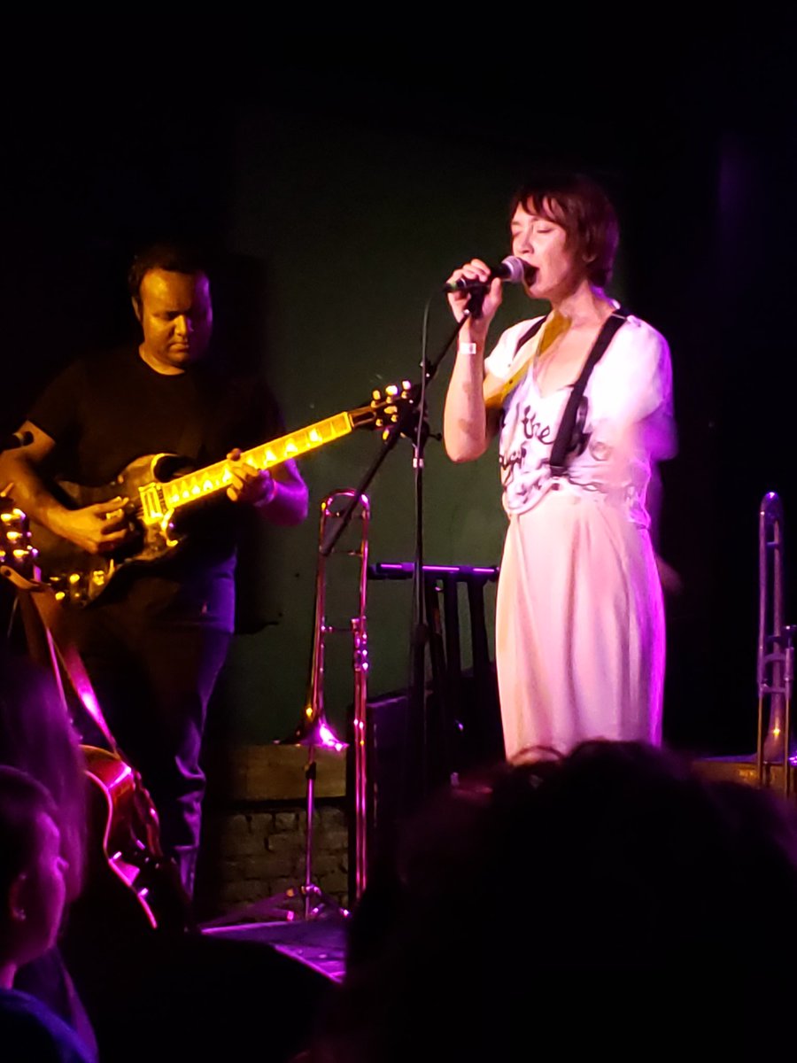 TruittPJohnson's tweet photo. Phenomenal night. Sometimes it is okay to meet your idols. Inara George is all that. So friendly. So talented. @birdnbeemusic remain my favorite band. #bucketlist https://t.co/vv6KbJZ75h
