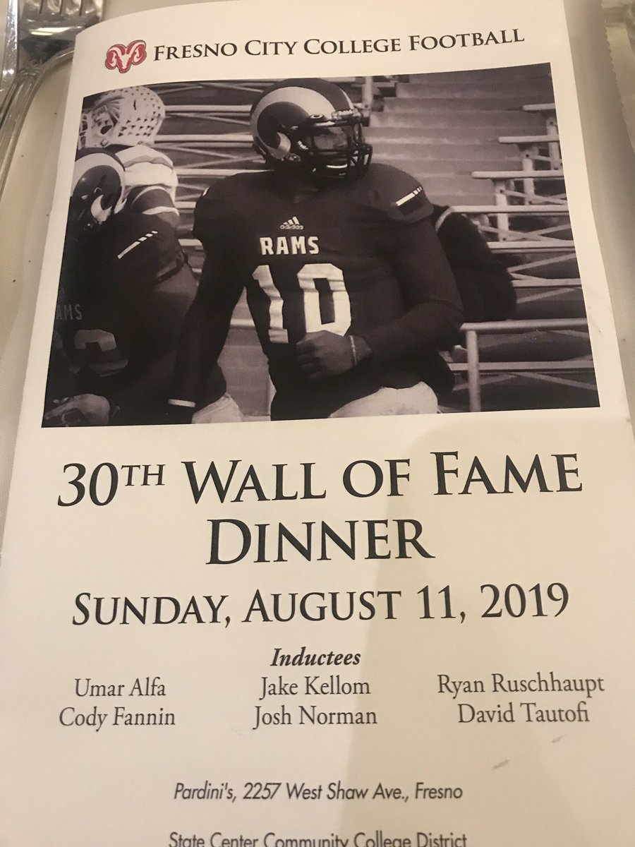 Tonight Coach Norman was inducted  into the Fresno City Football Wall of Fame. First class event and was honored to be apart of his special night! Congrats to all the 2019 inductees and good luck to the 2019 Rams <a href="/JNorman19805/">Josh Norman</a> <a href="/APSportsFresno/">Athletic Performance</a> <a href="/CNBroncoSports/">Dr. Joshua Shapiro</a>