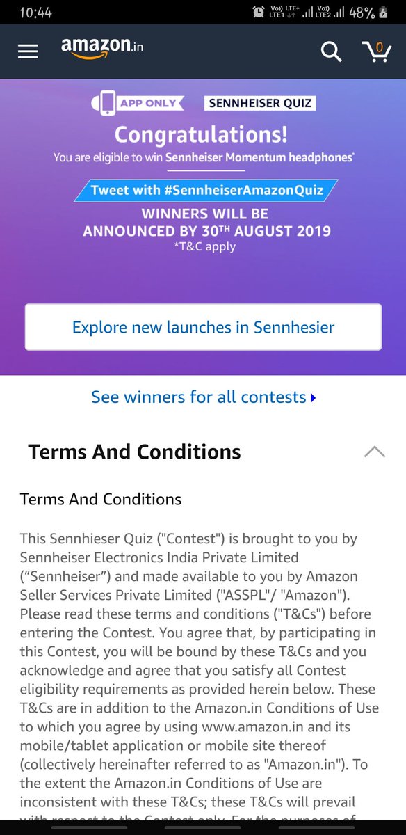 preyasdx's tweet photo. #sennheiseramazonquiz
Answerd all the questions send me my most favourite headphones eagerly waiting.....
Thanks amazon
Thanks sennheiser https://t.co/XJffPKRp8x