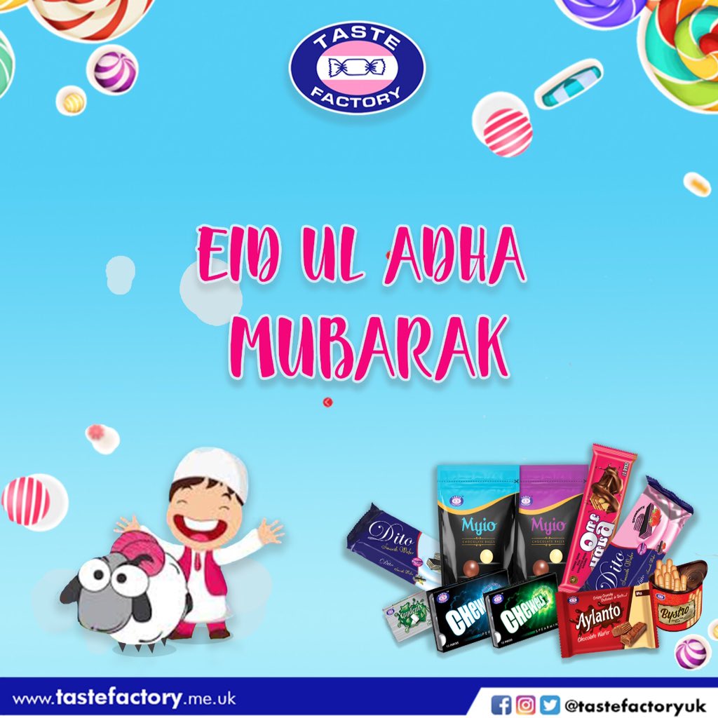 Tastefactoryuk's tweet photo. Eid Mubarak everyone 🙂
#EidulAdha #TasteFactory https://t.co/urMQzxzhxK