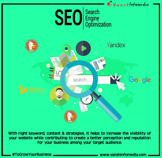 VInfomedia's tweet photo. With right keyword, content &amp; strategies, #SearchEngineOptimization helps to increase the visibility of your website while contributing to create a better perception and reputation for your business among your target audience.

#ContentMarketing #SMM #SEM #DigitalStrategy https://t.co/GRYlzAxh0y