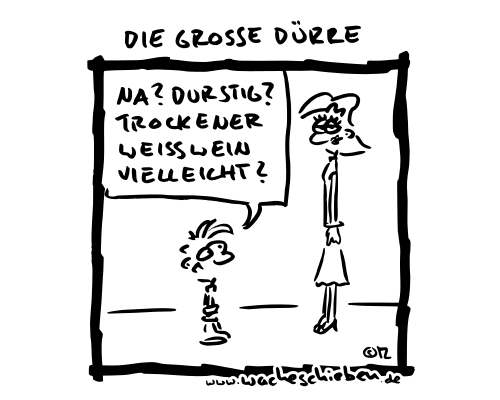 wacheschieben's tweet photo. Wenn die große Dürre kommt braucht man viel zu trinken. Am besten in der Dachrinne, da kommt sie leichter dran. #wacheschieben #cartoon #wortspiel #lustig #diegrosseduerre #schlang #durstig #trocken #gross https://t.co/gTqhErqUks