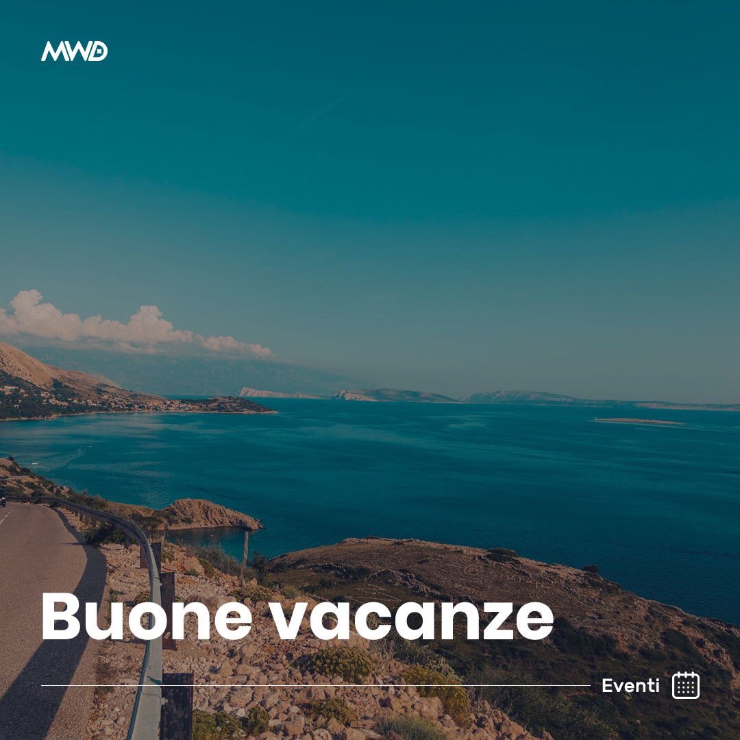 MWD_digital's tweet photo. I nostri uffici saranno chiusi da oggi a Venerdì 23 agosto compresi. Se dovessi avere bisogno di assistenza o per urgenze, è sempre attivo il nostro indirizzo: assistenza@mwd.digital

Buone vacanze! https://t.co/KB5Zhg6jWg