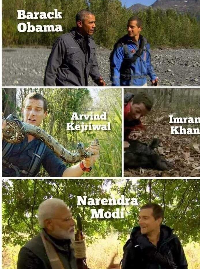 Divyans47789162's tweet photo. #BareGrill with different world celebrities
#PMModionDiscovery
#ManVsWild https://t.co/jv9pUQ5oaZ