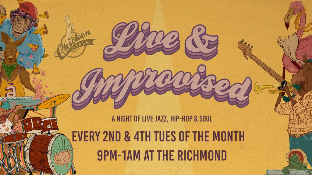 ChickenGreasePR's tweet photo. It's all kicking off tomorrow night @therichmondbrighton - £3.50 pints - Free Entry - Non-stop improvised music - GET SOME
.
.
.
#chickengreasepresents #improvised #music #jam #openmic #rap #rappers #freestyle #beats #hiphop #jazz #soul #dilla #rap #bar #brightonmusic #ukjazz https://t.co/OcP3kly0aj