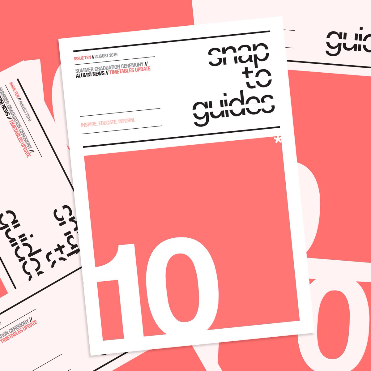 CoventryGD's tweet image. The latest edition of our newsletter, Snap to Guides, is out now! Current students will find copies in studios and on email. This month: Timetables! Summer graduation! Alumni update!

Got a story? Send it to graphicdesign.fah@coventry.ac.uk. 📰