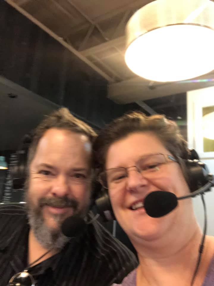 Live on the air with Rick Daniels from <a href="/NewsRadioWINA/">News Radio 98.9 -AM1070 WINA</a>  98.9FM/1070AM talking about the Women's 4 Miler. Stop by Shenandoah Joe on Preston Ave to say HI.