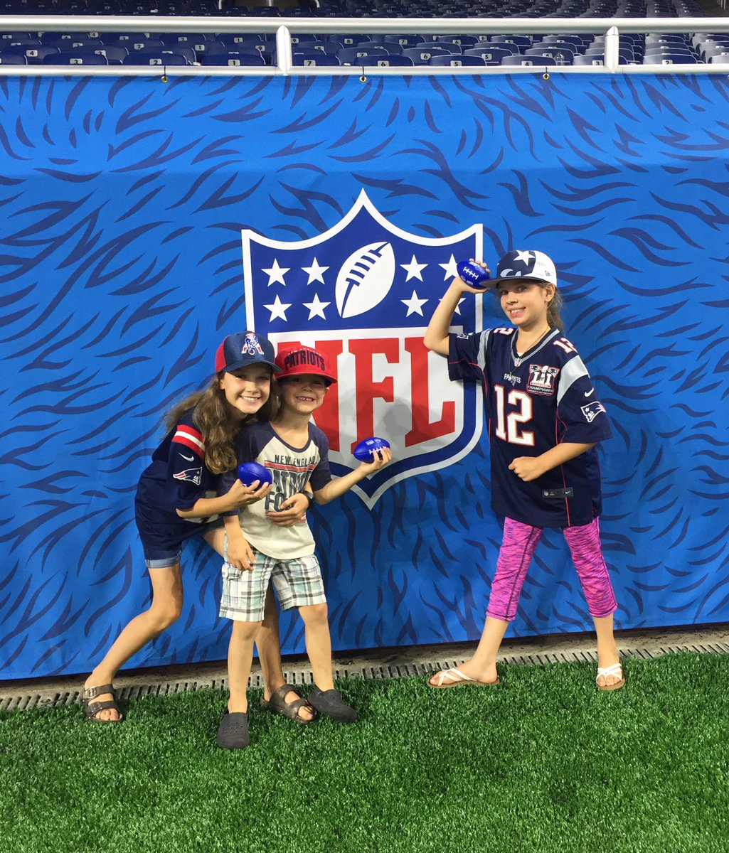 First NFL game for these three and it couldn’t have gone any better!! Smiles for miles and memories forever. Gonna be another great season with the <a href="/Patriots/">New England Patriots</a>!!