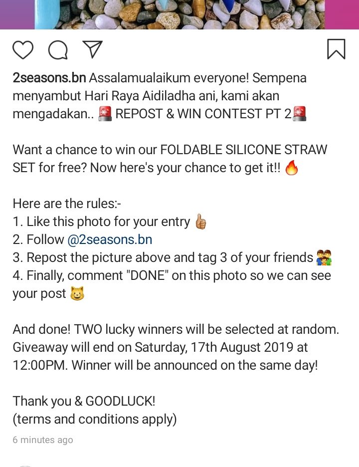 Salam to all peminat straw... Join the #zerowastemovement and get re-posting! 2 lucky winners will get a set for free 🤤 Goodluck 👊🏼