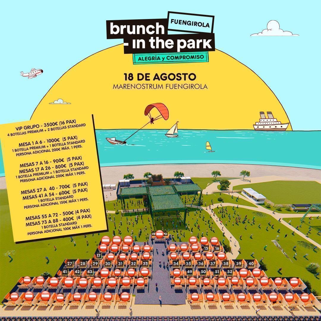 ¡Quedan 6 DÍAS! 🔜

Últimas mesas VIP y entradas a la venta para Brunch -In Fuengirola: Marco Carola, Adam Beyer y más artistas!

Saca tu entrada en el siguiente enlace 👉bit.ly/BrunchFuengiro…

Reservados VIP: 📞 658 359 660

Evento recomendado por Elegance Producciones 🎶