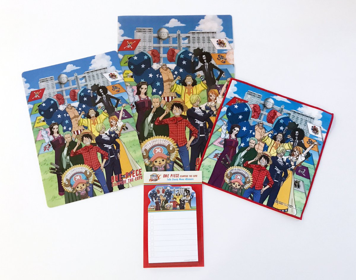 公式 The Odaiba 19 ワンピース Stampede The Expo 描き下ろしイラストのグッズ が登場 イベントオリジナル衣装の麦わらの一味のグッズを手に入れよう フジテレビ本社屋５ｆフジテレビギャラリー内のグッズショップにて好評販売中です ワンピース