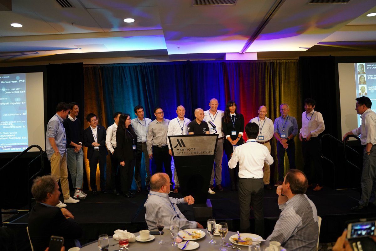 SATO_Europe's tweet photo. Congratulations to all of the finalists in the SATO Credo Awards! Toshiyuki Nagatani & Hisashi Kakuno were presented with the overall award at the SATO Group Summit meeting in July. Well done to you all, you've demonstrated exceptional Credo behaviour! ๐ #SATOValues @SATOAmerica https://t.co/e2nk3xJvFX