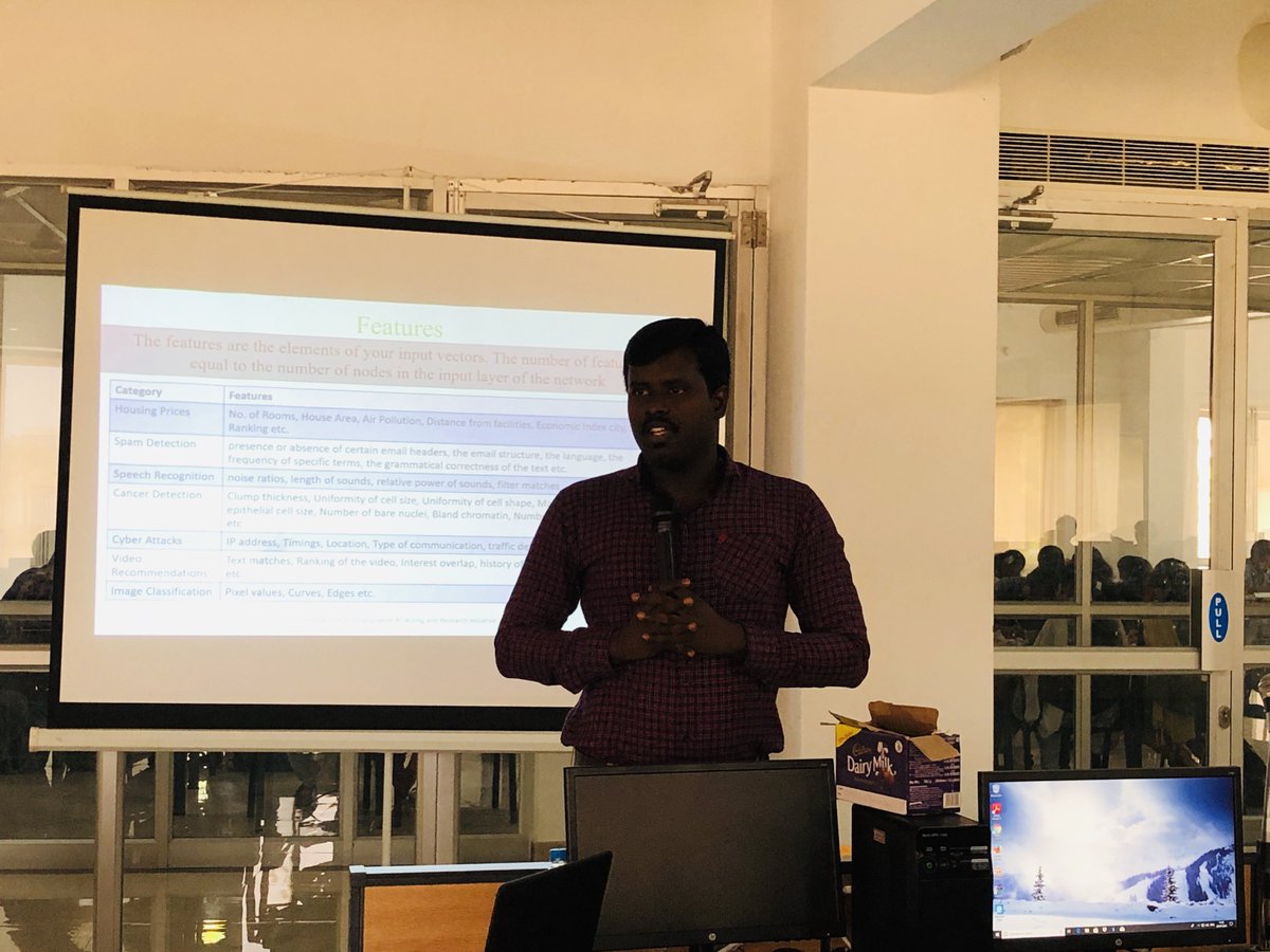 drsris's tweet photo. 'Workshop on AI &amp; Deep Learning' with Faculties and Students from MVGR College of Engineering, Chintalavalasa from July 20, 2019 to July 21, 2019

Project @LeadingindiaAI Workshop Series No: 119
#DeepLearning #MachineLearning #ArtificialIntelligence #DeepTour https://t.co/ymqrZK00We