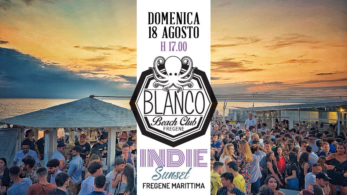 blancofregene's tweet photo. Domenica 18 AGOSTO h17:00 🌅

INDIE SUNSET 🍹

Per info &amp; tavoli scriveteci tramite WHATSAPP al 351 9384266 📲

Aspettando il tramonto più bello d’Italia 🇮🇹

#blanco #beachclub #fregenemarittima ❤️ https://t.co/PgNbmyUzmA
