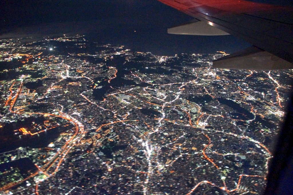 上空夜景