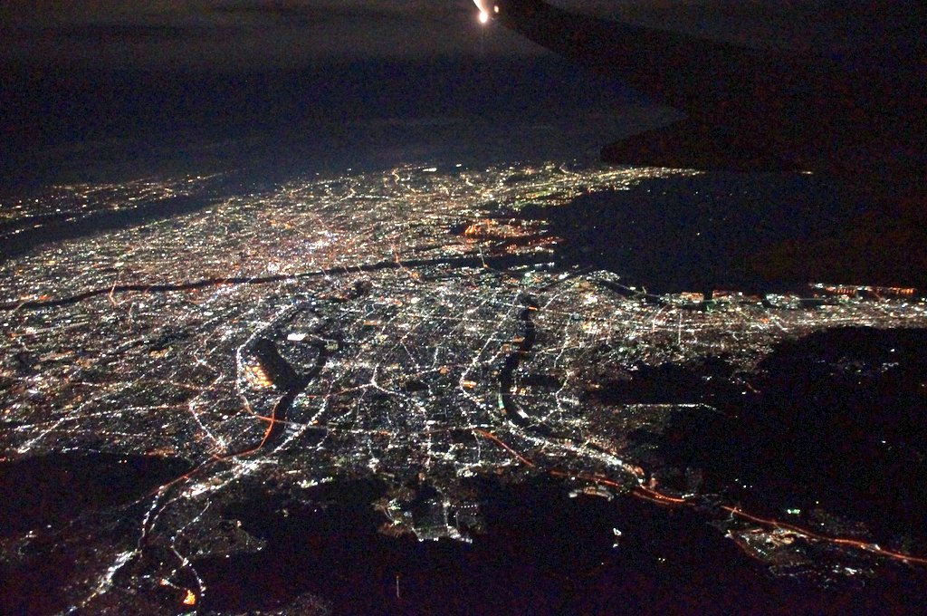 上空夜景