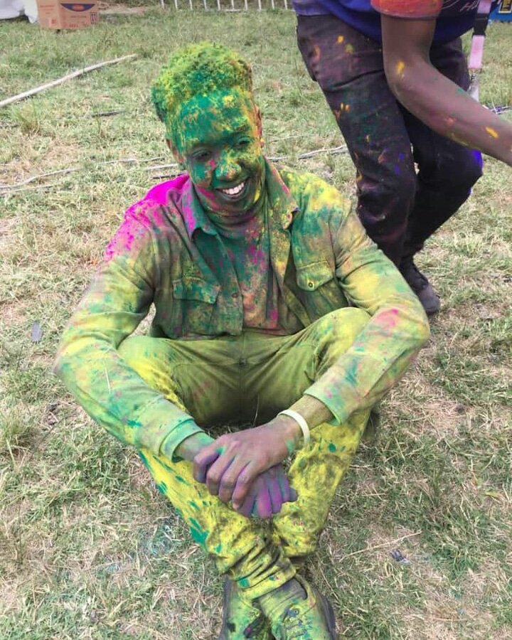 enkareoltau's tweet photo. Shout out to one of our volunteers Francis Matano Gunga for being the most colourful person in the #2019colourfest
#madeofwinners
#colours
#plasconcolourrun
#MondayMotivation #mondaythoughts @KenyaColourRun @JalangoMwenyewe https://t.co/BuWfTu7kQM