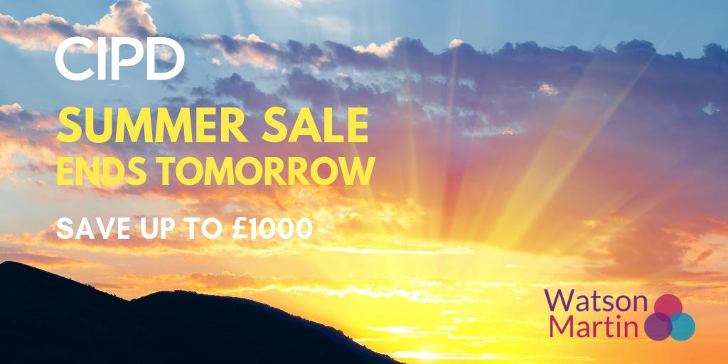 WM_CIPD's tweet photo. There's still time to save up to £1,000 in our massive CIPD Summer Sale, but don't delay call Laura today on 0207 932 2760 and sky-rocket your career!!
#CIPD #HR #LnD #HRProfessional #CIPDQualifications
https://t.co/E8wKha05NZ https://t.co/IfHc7uqIPt