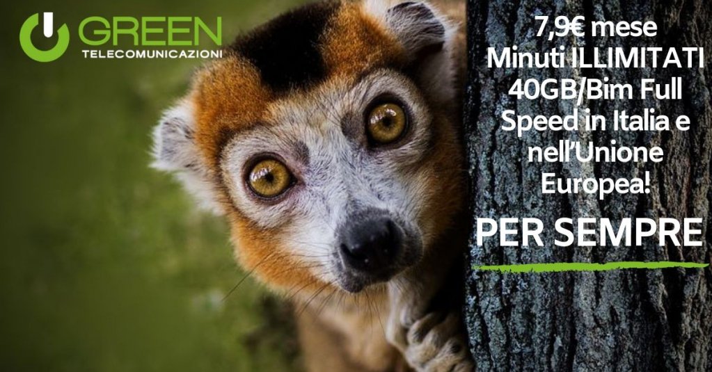 GreenTlcSpA's tweet photo. Non sei ancora passato a Green?
7,90 € al mese
Minuti illimitati
40 GB/bimestre in 4G Full Speed in Italia e nell’Unione Europea!
COPERTURA OTTIMALE
Vai su 👉 https://t.co/8sOIVyOpap o mandaci un messaggio diretto per saperne di più.
Green Telecomunicazioni
Quando la miglior… https://t.co/mx8qbchAsE