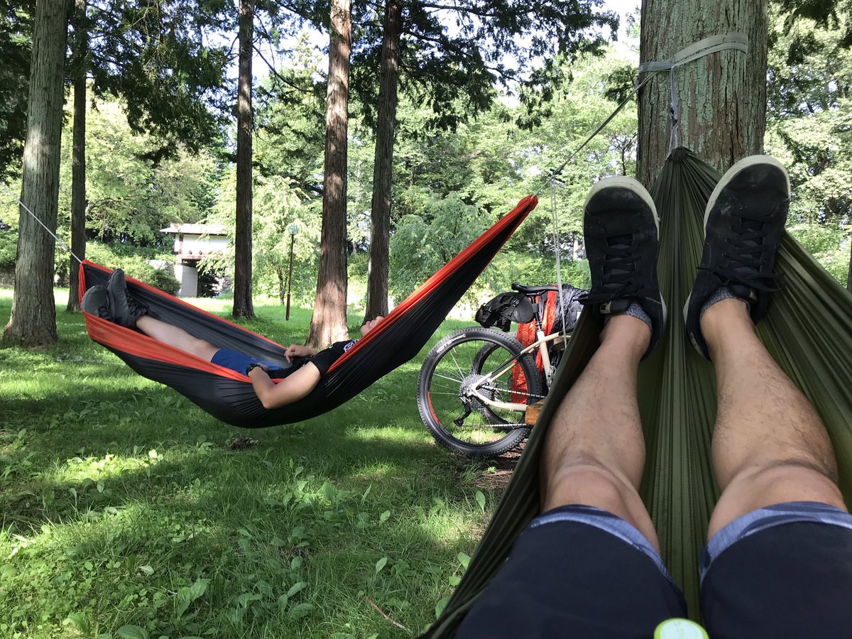 ma6ha's tweet photo. サイクリングからのハンモック🚵‍♂️CLAMPサイクリングの鉄板コース

#MTB
#伊那市
#CLAMP
#サイクリング
#ハンモック
#コーヒ�� https://t.co/7iwsMKhiK8