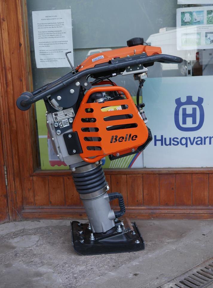 macroomtoolhire's tweet photo. Belle Jumping Jack / Rammer - this RTX rammer is a great tool for compacting all types of materials includ. hardcore &amp; gravel. Ideal for use in trenches &amp; confined spaces. 4 stroke Honda petrol engine #rammer #jumpingjack #jumpingjenny #belle #compaction #toolsforalltasks #hireme https://t.co/5MYmSnONck