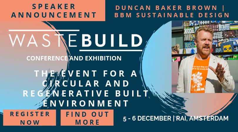 Leading UK circular architecture specialist Duncan Baker Brown from @BBMarchitects confirmed for #Wastebuild #circulareconomy #architecture #engineering wastebuild.com/conference#SPE…