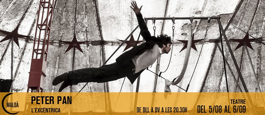 BcnMagazine's tweet photo. #Teatro🎭 | Del 5 de agosto al 6 de septiembre, no puedes perderte #PeterPanExcentric en el @maldateatre
https://t.co/3aB69xYLIG https://t.co/rB3DQbrpLA