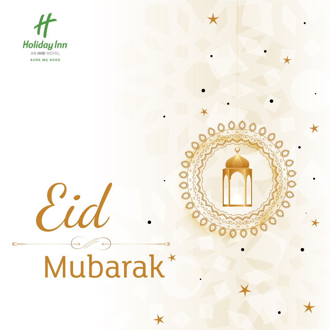 HolidayInnAgra's tweet photo. On this blessed occasion of Eid, Holiday Inn Agra wishes you and your family joy, happiness, peace and prosperity! Eid Mubarak!
#HolidayInnAgra #EidMubarak #Eid2019 https://t.co/BFdRiQUGOg