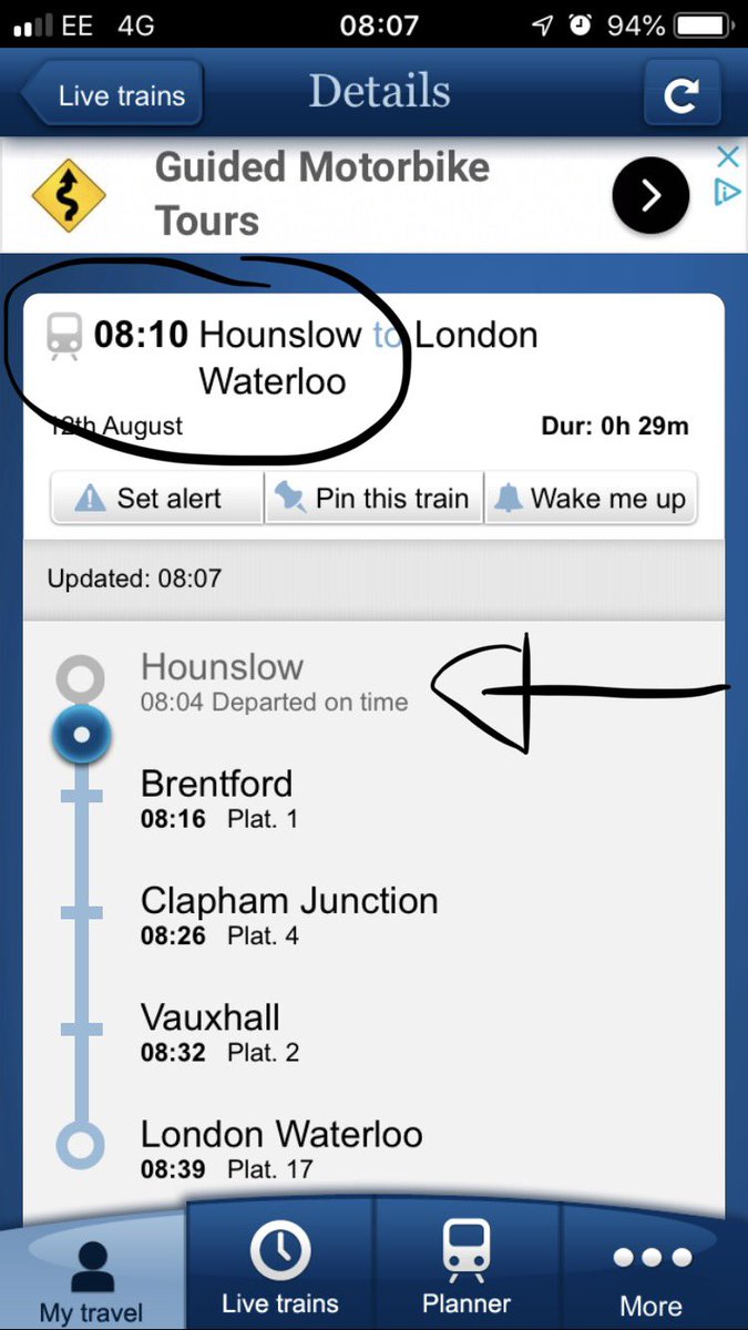 emily_pd's tweet photo. @SW_Help ummm...please can I ask how you can send a train 6 minutes before it’s scheduled departure time? https://t.co/crtfQljU9z