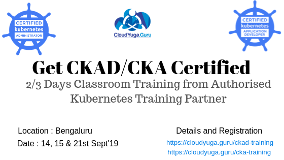 neependra's tweet photo. We heard you !! Announcing our first classroom trainings, specially tailored for #CKA and #CKAD certification in Bengaluru. Register at https://t.co/5ZSxxO1M5O and https://t.co/FF86oI666Y
#kubernetes #classoom #training #bangalore https://t.co/zRwkXuaLtE