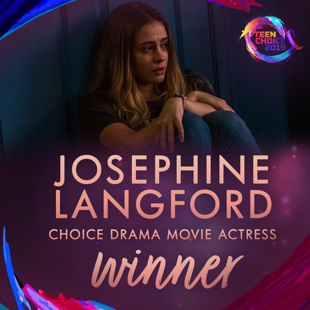 Langfordjofr's tweet photo. #NEWS ➖ WINNER! #JosephineLangford for #ChoiceDramaMovieActress and #AfterMovie for #ChoiceDramaMovie https://t.co/KevZxeSrqv