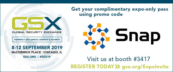 SnapCCTV's tweet photo. We'll be in Chicago next month at GSX 2019! Use our promo code to get a complimentary expo-only pass.  https://t.co/NtjBPMjc3y, then stop by and see us in booth 3417. #GSX19 https://t.co/H0XzFQDxXe