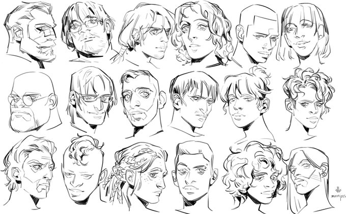Doodled a bunch of modern randos #conceptart #characterdesign 