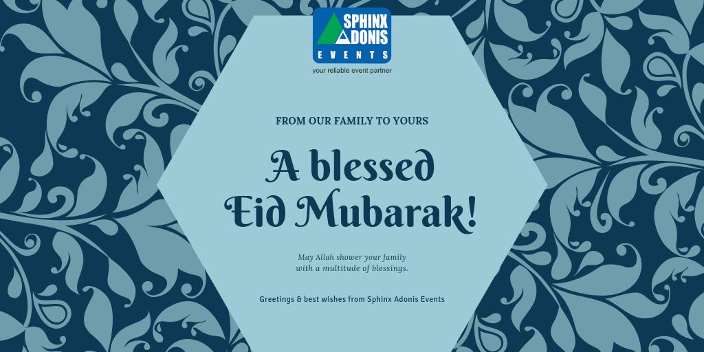 SphinxAdonisEve's tweet photo. On this auspicious occasion of #EidAlAdha may Allah bless you and your family with peace, happiness and prosperity. #EidAdhaMubarak #Dubai #Dubaievents #ReliableEventPartner #FactoryInauguration #OpeningCeremony #Specialist #SphinxAdonisEventsDubai https://t.co/Ip1DVFC660
