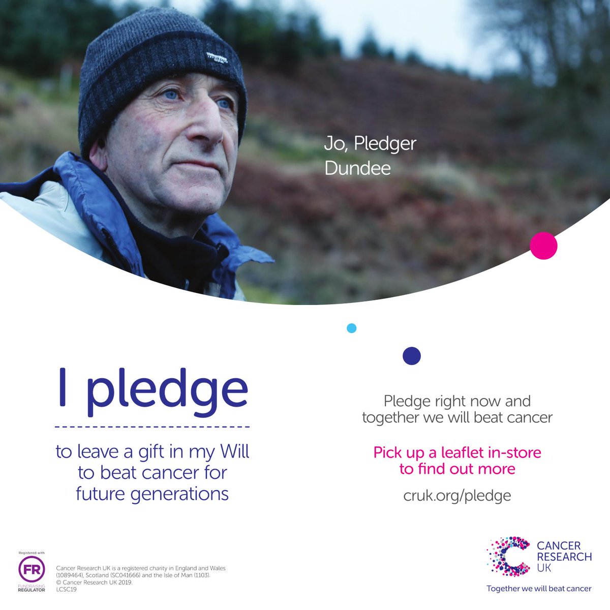 CRUKGosforth's tweet photo. Together with your pledge and ours, we will beat cancer for future generations. Find out about leaving a gift in your Will by picking up a leaflet in store or visit https://t.co/1RBjFGbWxj https://t.co/JyZHSQj2s2