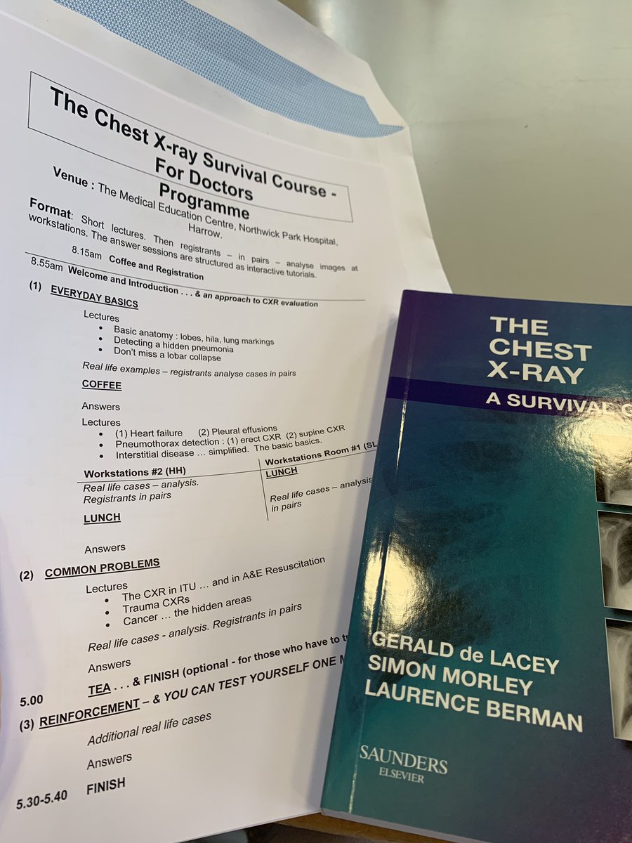 TessaRo233's tweet photo. Day Two and another new book π π #chestxraysurvivalcourse #advancedpractice #CXR by https://t.co/5ABsZNAk8W #continuallylearning @elias_mark @BCUPrisonHealth @SCoRMembers #AHPsintoaction https://t.co/NBGh39ZcPQ