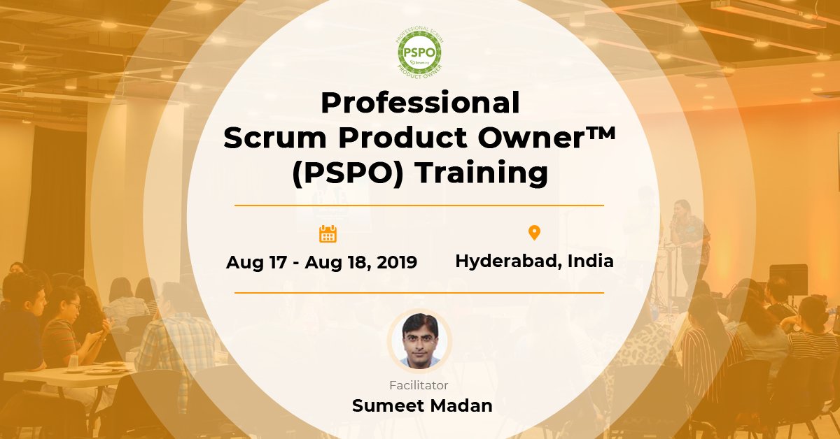 agilemania's tweet photo. Join #PSPOtraining course in Hyderabad at Delight Learning, the leading provider of PSPO certification. The course includes in-depth practical implementation of Scrum issues in their organizations and manage products at ease in Agile Enterprises by @sumeet_madan. @Scrumdotorg https://t.co/euB7Bl4rsc