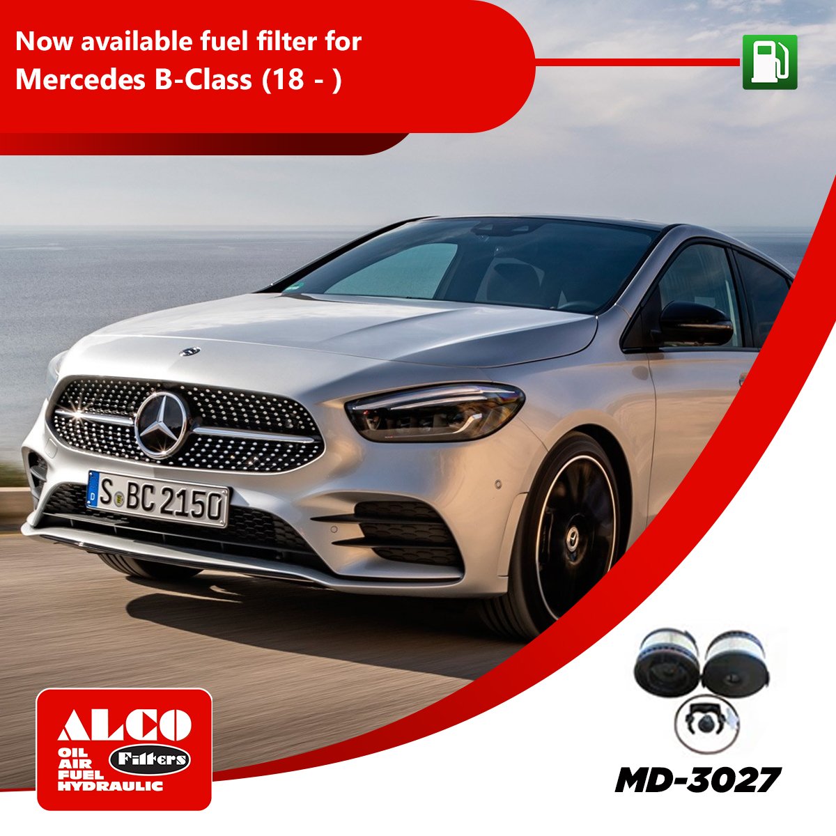 ALCOfilters's tweet photo. Brand new fuel filter for Merceded B-Class (18 - ) available at ALCO Filters!
Find more on ➡️ https://t.co/h47J6ciqYt
#ALCOFilters #FilterSpecialist #YourFiltrationPartner #PremiumManufacturer #MercedesBClass https://t.co/jT2PJntFbc