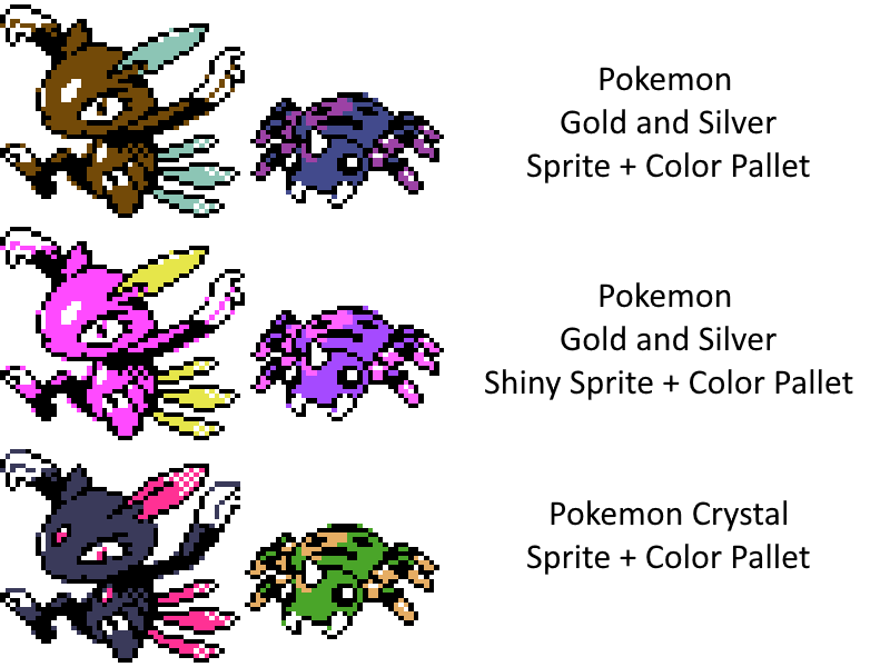 Pokemon Arts and Facts on X: In Pokemon Gold and Silver, Sneasel and  Spinarak's colors were different to that of their official art. Pokemon  Crystal updated the colors to better reflect the