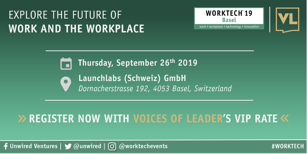 VoicesofLeaders's tweet image. Explore the future of Work and the WORKPLACE #worktech @unwired #Basel #Worktech19