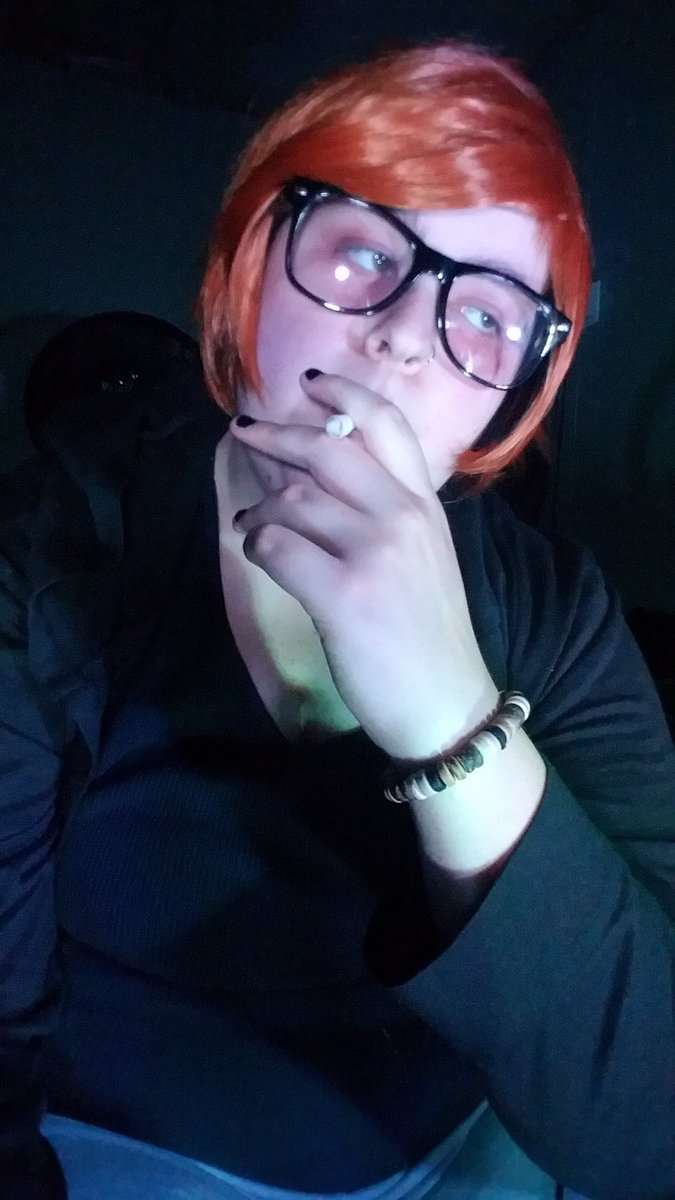 Been stressful lately. I normally don't smoke but I found a certain someone's pack. Definitely needed one... or 8 of these.