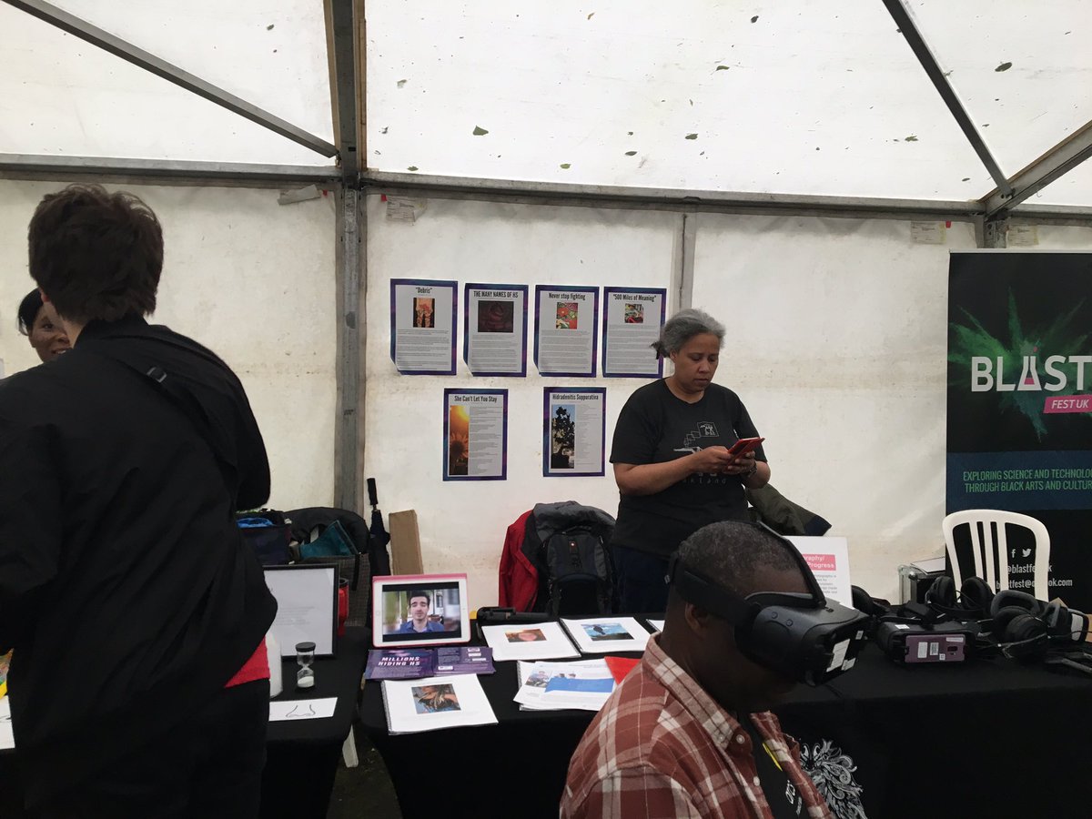 MAParnellHS's tweet photo. Thanks @wellcometrust fellow @AnitaShervingt1 for inviting &amp; hosting us @blastfestuk to do #HidradenitisSuppurativa, #VR &amp; #360video #Scicomm with @erinmaochu @eggfoot27 &amp; @EmmanuelBajiiji team @scicommsalford  https://t.co/gGLfMnOy4d #TalkingforHS #MillionsHidingHS #HS https://t.co/w2DSxApJBb