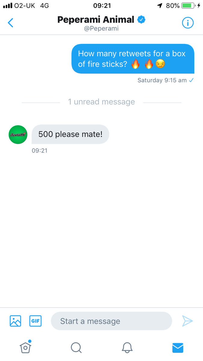 Come on people get me 500 retweet’s 😂 <a href="/Peperami/">Peperami Animal</a>