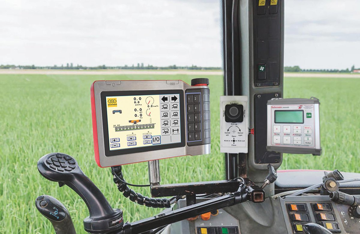 AgriIndustry's tweet photo. Many of our #AgMachines come with #ISOBUS control which features easy-to-use push buttons and smart control functions, including for #headlands, ensure comfortable operation and allow the operator to focus on driving. https://t.co/oGonaRb9wH