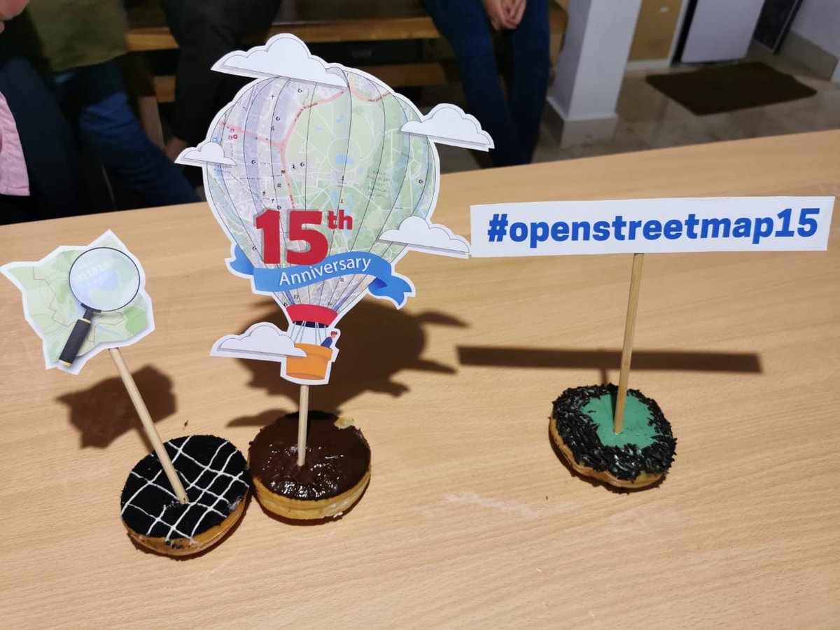 OSM_ID's tweet photo. Happy 15th Anniversary OpenStreetMap, eat donut and keep mapping! #openstreetmap15 #OSMIndonesia https://t.co/N7qpz2UpsP