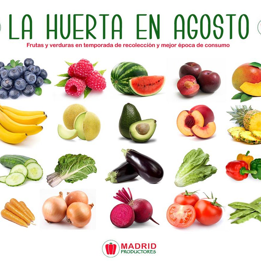 ¿Ya has probado todo lo que te ofrece la #huerta en #agosto? Consigue producto fresco y de temporada en el #MercadosantaMariadelaCabeza