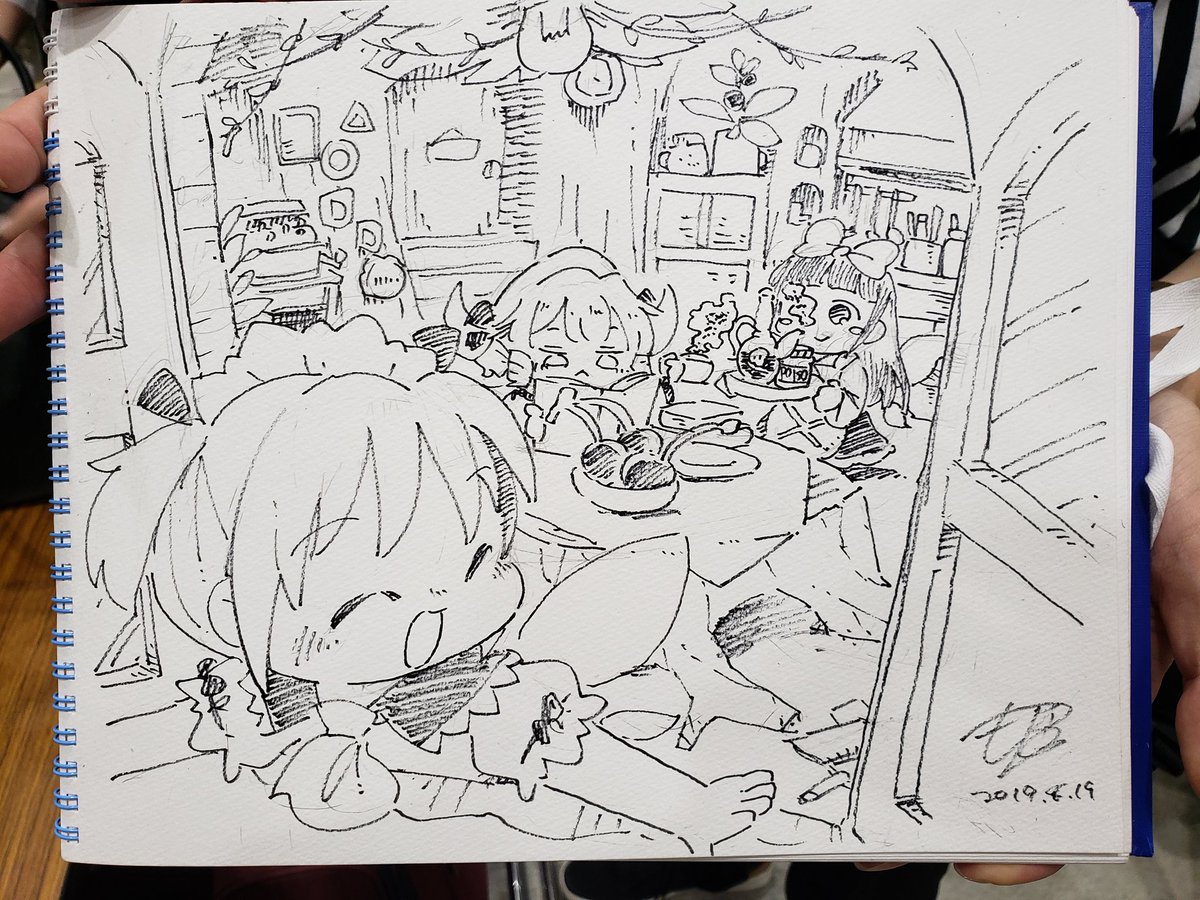 本日はお疲れさまでした!
いろんな人のおかげで最高の夏になりました
少ないですが描かせていただいたスケブペタり 