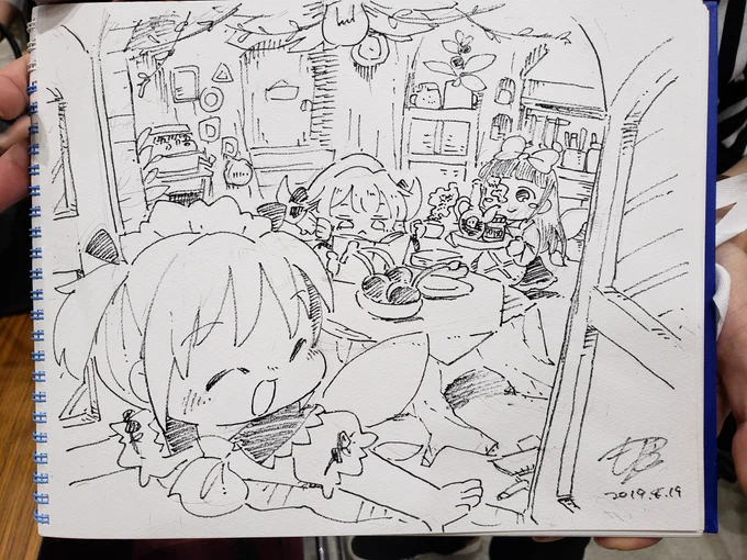 本日はお疲れさまでした!
いろんな人のおかげで最高の夏になりました
少ないですが描かせていただいたスケブペタり 